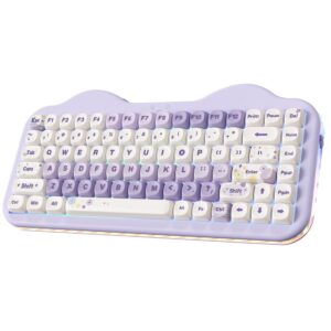 YUNZII C75 Cake Meow Wireless Mechanical Keyboard (Purple)